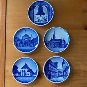 Vintage Royal Copenhagen mini wall plates
